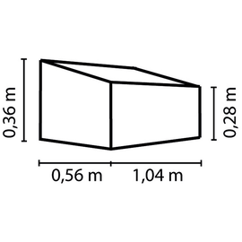 Vitavia Feronia mit Aufstelldach 1,04 x 0,56 x 0,36 m