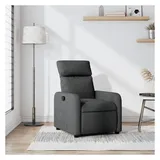 vidaXL Relaxsessel Dunkelgrau Stoff 146 x 76,5 x 0 cm Grau mit Liegeposition