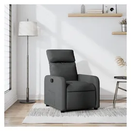 vidaXL Relaxsessel Dunkelgrau Stoff 146 x 76,5 x 0 cm Grau mit Liegeposition