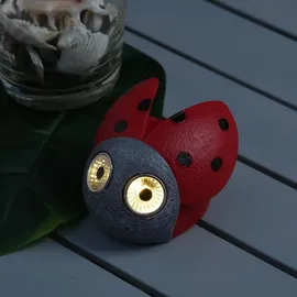 MARELIDA Solarleuchte rot 2 Stück D: 9 cm spritzwassergeschützt