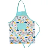 HOUSE ART LIFE Kinderschürze mit Tasche - Baumwoll Kochschürze für Jungen und Mädchen 5-10 Jahre, ideal zum Malen Kochen Backen Spielen, Geschenk für Kinder, Viele bunte Muster - Einheitsgröße