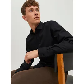 JACK & JONES JJJOE Langarmhemd Schwarz L