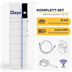 Deye GB-S15K-EU mit 15 kW und 24,54 kWh Speicher (6x GB-LM4.0)