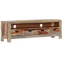 vidaXL TV-Schrank Lowboard 130x30x40 cm Braun Massivholz Akazie