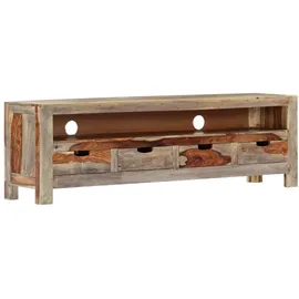 vidaXL TV-Schrank Lowboard 130x30x40 cm Braun Massivholz Akazie