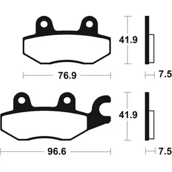 TECNIUM Professionelle Rennrad-Bremsbeläge aus gesintertem Metall - MSR455