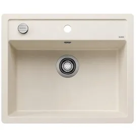 Blanco Dalago 6-F links Flächenbündig silgranit softweiß Handbetätigung 605 x 500 mm