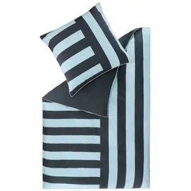 Esprit Renforcé-Bettwäsche-Set "Greta" in Dunkelblau/ Hellblau | Gr.: 140 x 200