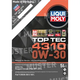 LIQUI MOLY Top Tec 4310 0W-30 5 l