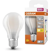 LEDVANCE OSRAM LED-Leuchtmittel Osram LED Leuchtmittel Cla A60 - mattiert - E27 Warmweiß, matt (00217748)