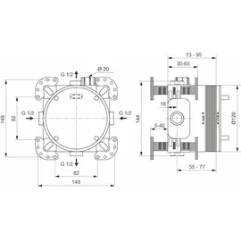 Ideal Standard EASY-Box Unterputz-Bausatz 1 Grundkörper