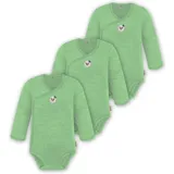 normani Outdoor Sports 3er Pack Multipack Baby-Body Merino Wickelbody in Grün | Gr.: 44