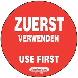 HACCP "Zuerst Verwenden"
