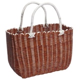 Yoloyal Weidenkorb-Picknickkorb Tragbarer Gemüsekorb, Geflochtener Einkaufskorb, Handgefertigter Obstkorb Aus Kunststoff-Rattan, Picknickkorb Picnic Basket (Color : C, Size : 34 * 24cm)