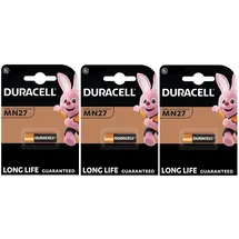 Duracell 3 x Duracell MN27 27A A27 8LR732 (3 Blister à 1 Batterie) 3 Batterien