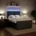 vidaXL Boxspringbett 140 x 200 cm Dunkelgrau