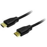 Logilink HDMI Anschlusskabel HDMI-A Stecker, HDMI-A Stecker 5.00 m Schwarz CH0039 4K UHD HDMI-Kabel