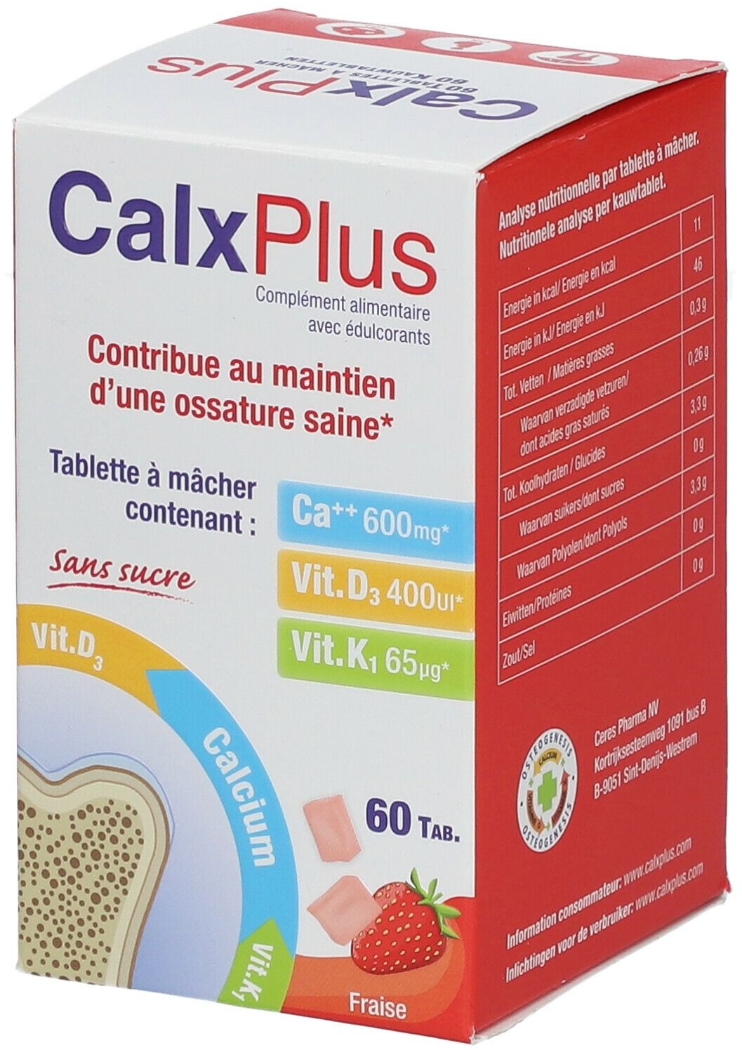 CalxPlus 60 pc(s) comprimé(s) à croquer