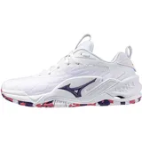Mizuno Damen Hallenschuhe Wave Stealth Neo 2 42.5 Violett, Mehrfarbig, Weiss, Rosa