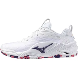 Mizuno Damen Hallenschuhe Wave Stealth Neo 2 42.5 Violett, Mehrfarbig, Weiss, Rosa