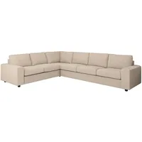 IKEA VIMLE Ecksofa 5-sitzig mit breiten Armlehnen/Hillared beige mit breiten Armlehnen/Hillared beige