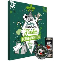 Adventskalender, Weihnachtskalender deines Bundesliga Lieblingsvereins - und Sticker Wir Leben Fußball Fairtrade (Borussia Mönchengladbach)