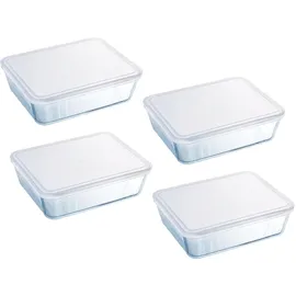 Pyrex Cook&Freeze Set mit 4 rechteckigen Behältern, 4 x 1,5 l,