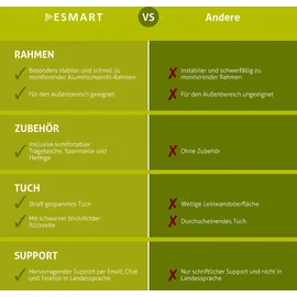 eSmart Professional MIMOBI Faltrahmen Leinwand 266 x 149 cm (120") 16:9