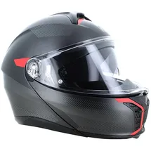 AGV Tourmodular Multi Frequency Mplk E2206 Modularhelm - Matt Gunmetal / Red - XS