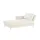 Nehl Liege Easy Flachgewebe 220 x 80 x 96 cm Creme mit Kopfteil