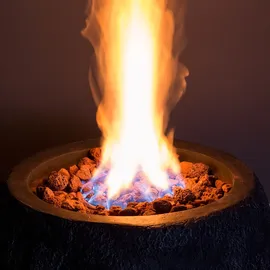 Blumfeldt Andros Gas-Feuerstelle 40.000BTU/13kW Deckel Edelstahlbrenner,