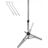 PremiumX 120cm SAT Dreibein Stativ Aluminium Ø 35mm – Bombensicherer Stand inkl. Bodenheringe – Robustes Camping Tripod für Satellitenschüssel