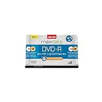 Maxell 638022 DVD-R4.7Gb Bedruckbar weiß matt