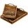 amagohome Serviertablett Holztablett Set 2 Stück 46x31cm Tablett Holz Serviertablett Deko Tablett Mangoholz
