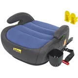 Jovikids Sitzerhöhung Auto Kinder ISOFIX, ECE R129 Kindersitzerhöhung Gruppe 2/3(ca.15-36 kg), Verdickter Stoffbezug & Isofix Adapter, Leicht Waschbar (blau, Becherhalter)