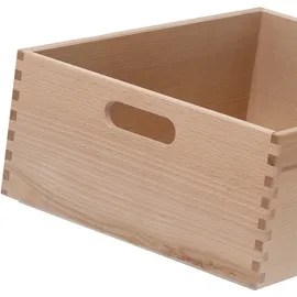 Zeller Present Holzkiste 40 x 30 x 15 cm 1-tlg. beige