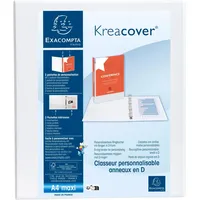 Exacompta 51923E Ringmappe A4 Maxi, Weiß