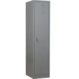 Gürkan Garderobenschrank 40 x 50 x 180 cm grau