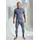 CLIPPER Unterhemd CLIPPER EXCLUSIVE, Herren, Gr. 4, 2 Stk., N-Gr, blau (marine), Single Jersey, Obermaterial: 100% Baumwolle, meliert, körpernah, Rundhals, Unterhemden Unterhemd, modische Optik: Jeans meliert, tolle Baumwoll-Qualität