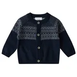 stellou & friends Cardigan mit Norweger-Muster in navy | Gr.: 74/80