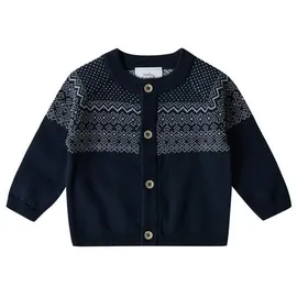 stellou & friends Cardigan mit Norweger-Muster in navy | Gr.: 74/80