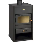 Prity - Stufa A Legna S1. 10kw Potenza Termica - Black