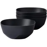 Mepal Silueta Schale 750 ml 4er Set Nordic Black