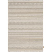 AGNELLA Noble Oni Teppich - Teppichboden 100% Ungefärbte Britische Wolle British Wool Gewebt mit Wilton-Technologie Modern Vintage Retro 160X230 Hellbeige