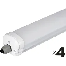 V-Tac LED-Feuchtraum-Wannenleuchte VT-1574-N, EEK: E, 48 W, 5760 lm, 6500 K, 1500 mm, 4 Stück