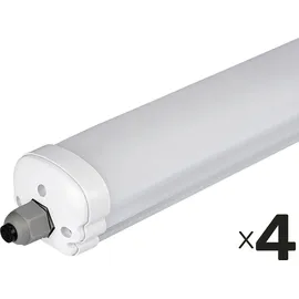 V-Tac LED-Feuchtraum-Wannenleuchte VT-1574-N, EEK: E, 48 W, 5760 lm, 6500 K, 1500 mm, 4 Stück