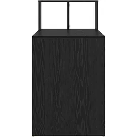 vidaXL Schreibtisch mit Regal Schwarz Eichen-Optik 108 x 55 x 103.5 cm