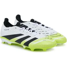 adidas Predator League FG/MG Herren Cloud White/Core Black/Lucid Lemon 46 2/3