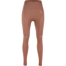 beshaped Trainingstights "Femme Force", Damen, Gr. M, US-Größen, rosa, 90% Nylon, 10% Elasthan, unifarben, lang, Hosen, mit angesagtem Jacquard-Muster