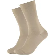 CAMANO Business-Socken 2er Pack Beige/Khaki 39-42